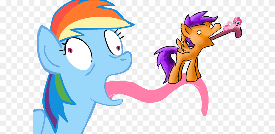 Impossibly Long Tongue Pinkie Pie Rainbow Dash Safe Lick, Cartoon, Publication, Book, Comics Free Png