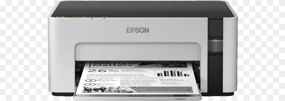 Impresora Epson Ecotank M1120 Monocromatica Inalambrica Epson Black And White Printer, Hardware, Machine, Computer Hardware, Electronics Free Png