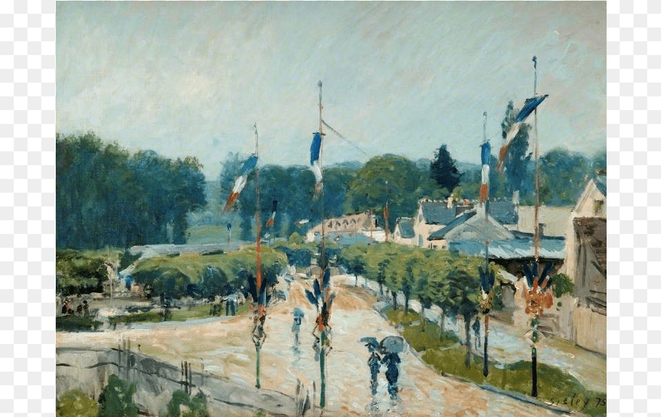 Impressionism And Post Impressionism Lecturer Giclee Painting Sisley39s Fourteenth Of July At Marly Le Roi, Art, Person Free Png Download