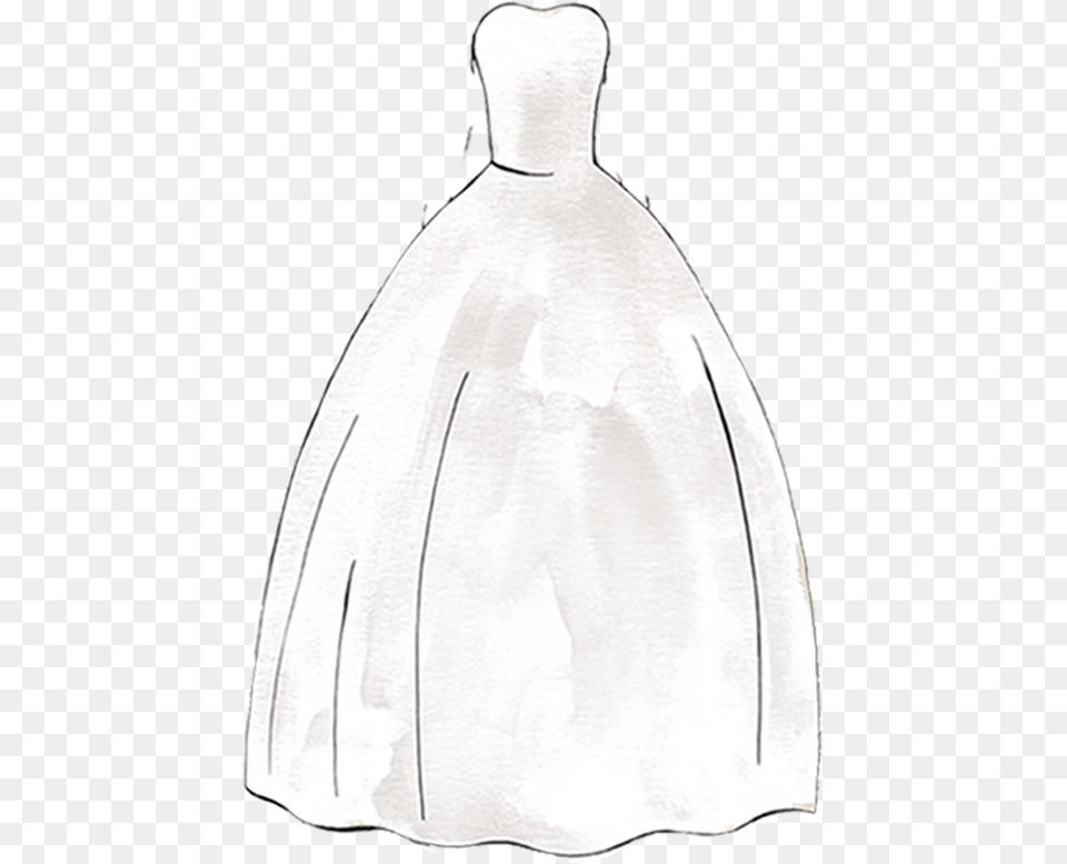 Impressive Wedding Dress Silhouettes Wedding Dress Silhouette Of A Wedding Dress, Clothing, Fashion, Formal Wear, Gown Free Png
