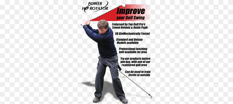 Improve Your Golf Swing With The Power Hip Rotator Pitch And Putt, Adult, Male, Man, Person Free Transparent Png