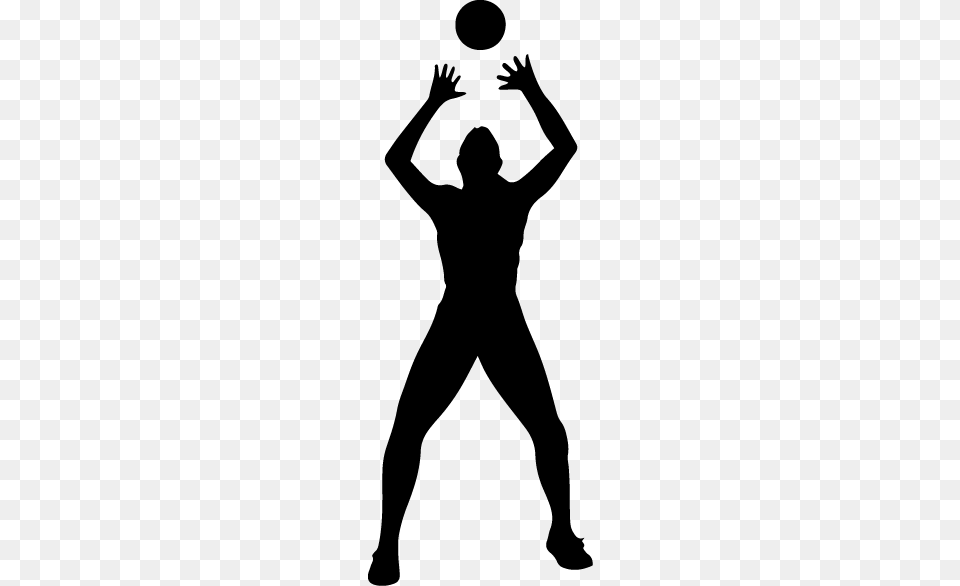 Improve Your Volleyball Perfomance, Adult, Female, Person, Silhouette Png