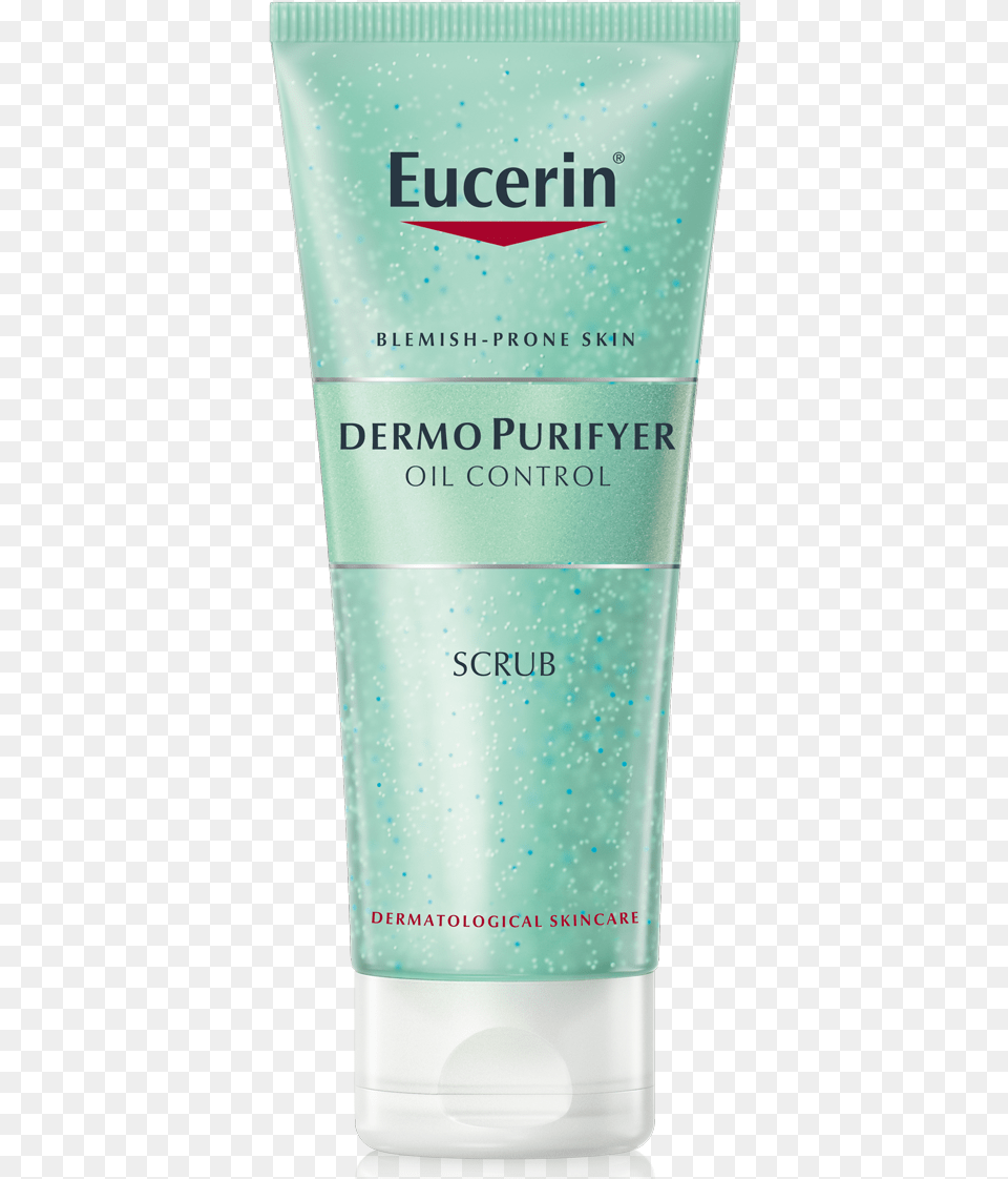 Impure Skin Eucerin Dermopurifyer Oil Control Scrub, Bottle, Lotion, Cosmetics Free Png Download