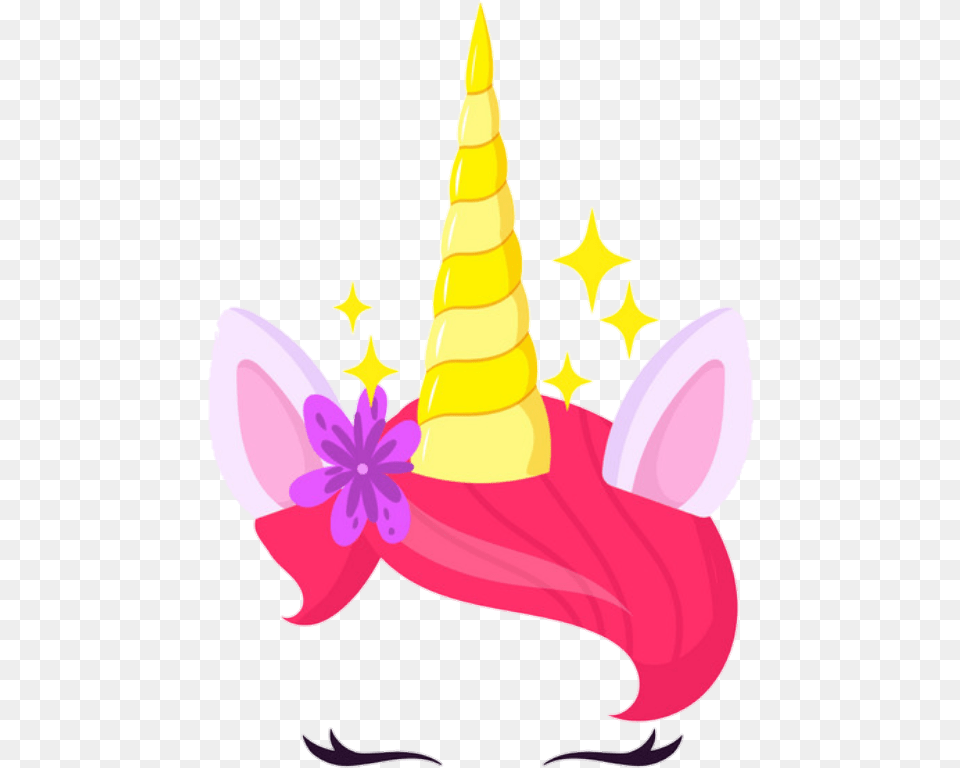 Imresehi Unicorn Unicornio Rainbow Arcoiris Arco, Clothing, Hat, Party Hat, Chandelier Png Image