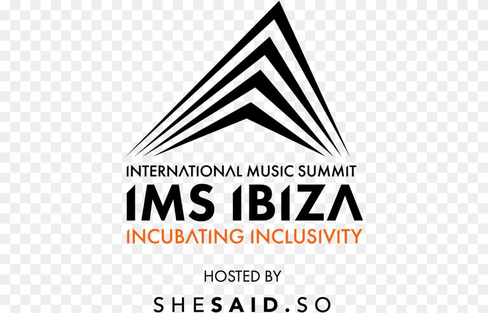 Ims Ibiza Logo With Shesaidso Triangle, Text Free Transparent Png