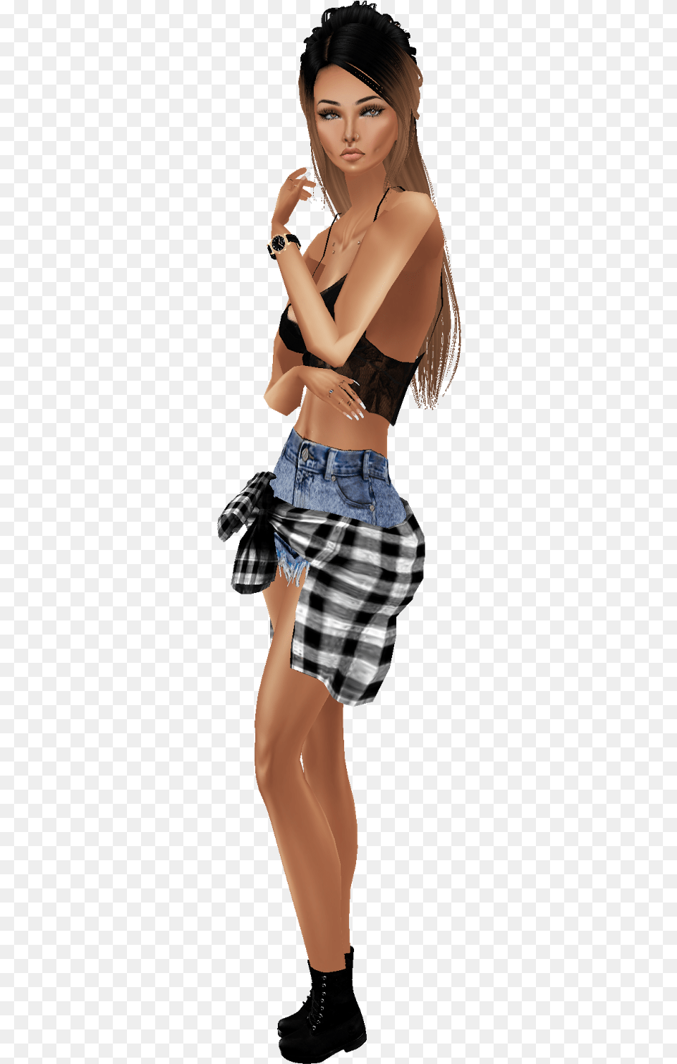 Imvu Fashion Blog Jhene Aiko Imvu, Teen, Clothing, Female, Skirt Free Png