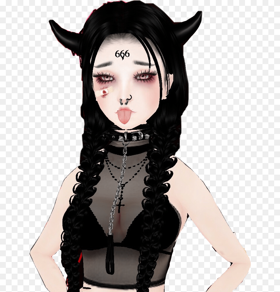 Imvu Goth Girl, Adult, Female, Person, Woman Free Transparent Png