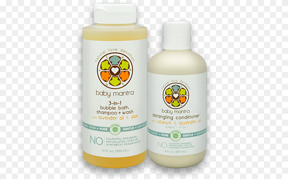 In 1 Bubble Bath And Conditioner Combo Baby Mantra Natural 3 In 1 Bubble Bath Shampoo And, Bottle, Lotion, Shaker, Cosmetics Png