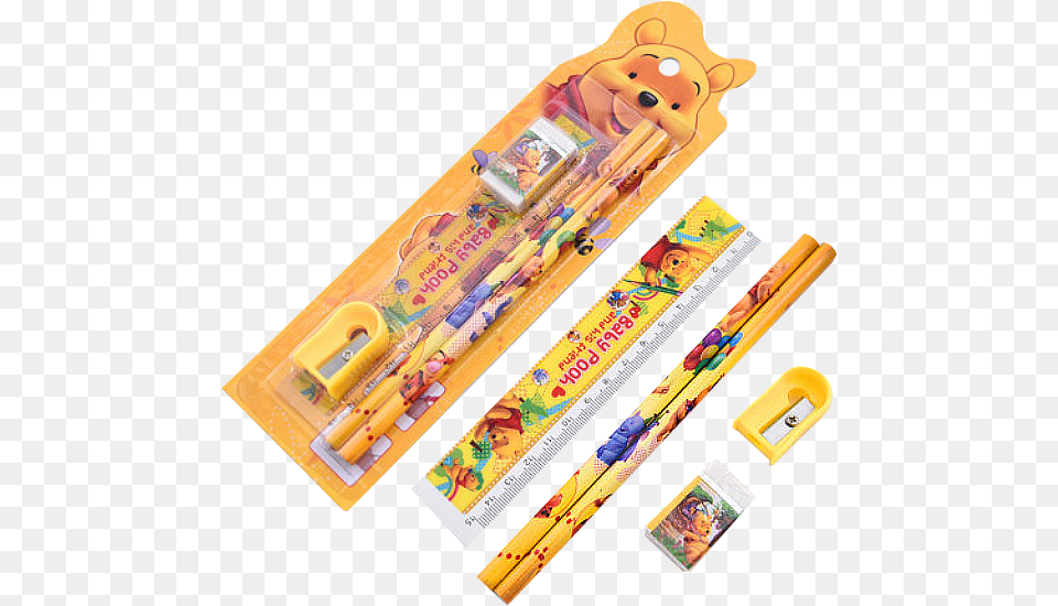 In 1 Kids Stationery Items Sharpener With Eraser Winnie The Pooh Life Size Stand Up, Pencil Box Png Image