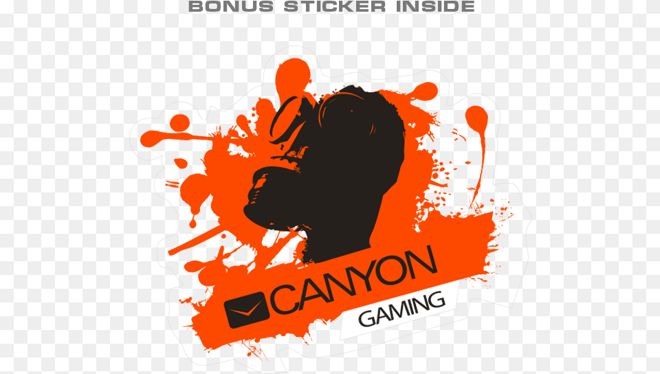 In 1 Wired Gamepad Cns Gp4 Canyon Canyon Gaming Logo, Advertisement, Poster, Person, Head Png Image