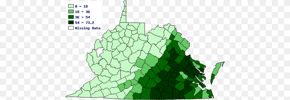 In 1860 The Lowest Percentage Of Virginia39s Population Map Of Slaves In Virginia, Chart, Plot, Tree, Rainforest Free Png