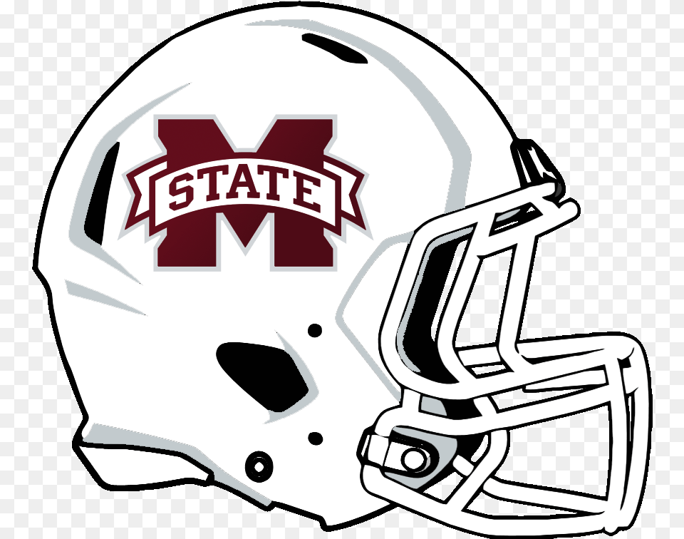 In 2015 The Bulldogs Wore White Helmets For The First Mississippi State University Chemistry, Helmet, American Football, Sport, Football Free Png Download