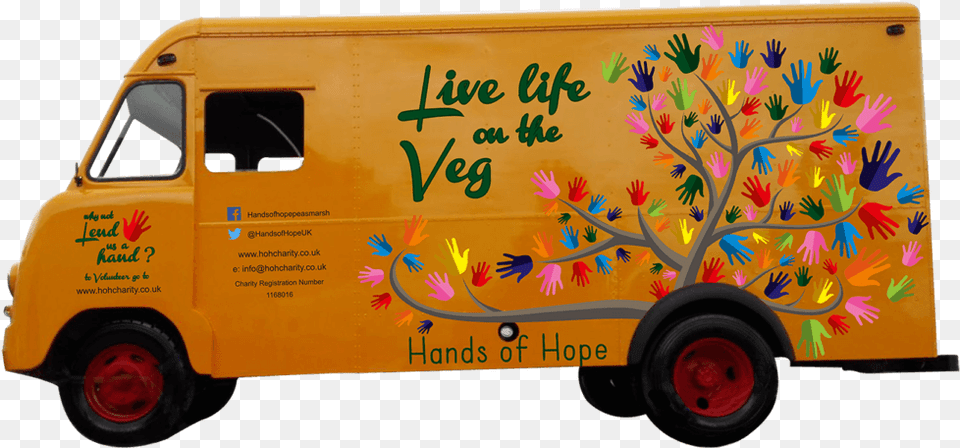 In 2016 Hands Of Hope Undertook Its First Growing Van, Moving Van, Transportation, Vehicle, Machine Free Png