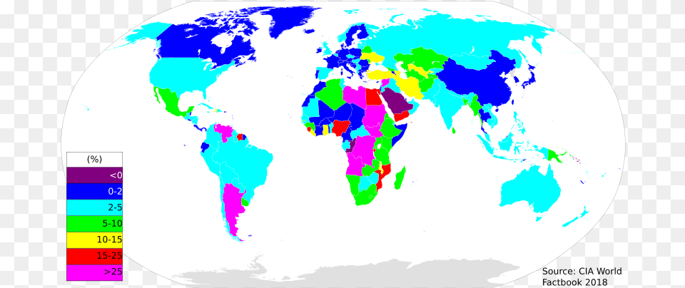 In 2016 Venezuela Had The Highest Annual Inflation Countries By Fifa World Cup Wins, Chart, Plot, Map, Astronomy Free Transparent Png