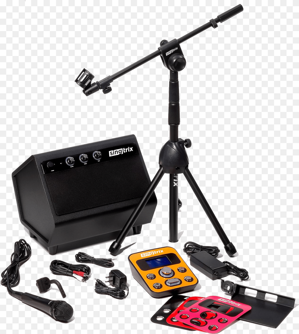 In A Class All Its Own Karaoke System Rental Offers Video Camera, Tripod, Electrical Device, Microphone, Gun Png