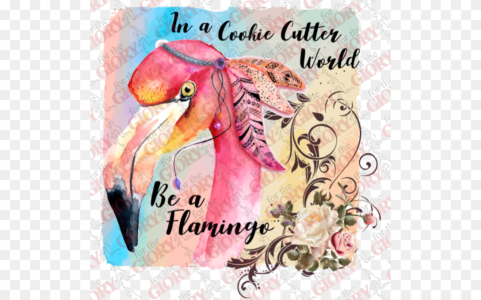 In A Cookie Cutter World Flamingo Journal Watercolor Flamingo Illustrations, Art, Collage, Graphics, Animal Png