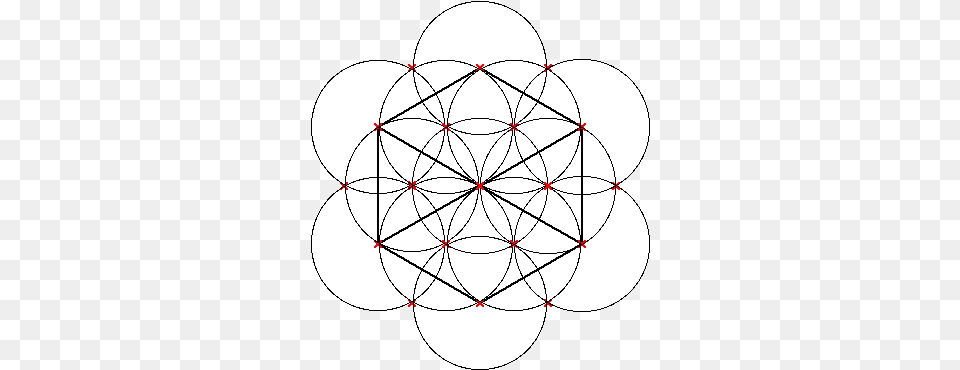 In A Cuboctahedron Both The Outer Edges And The Radial Overlapping Circles Grid, Sphere, Person Free Transparent Png