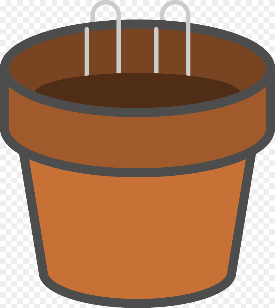 In A Pot Soil In Pot, Cookware, Bucket, Hot Tub, Tub Png
