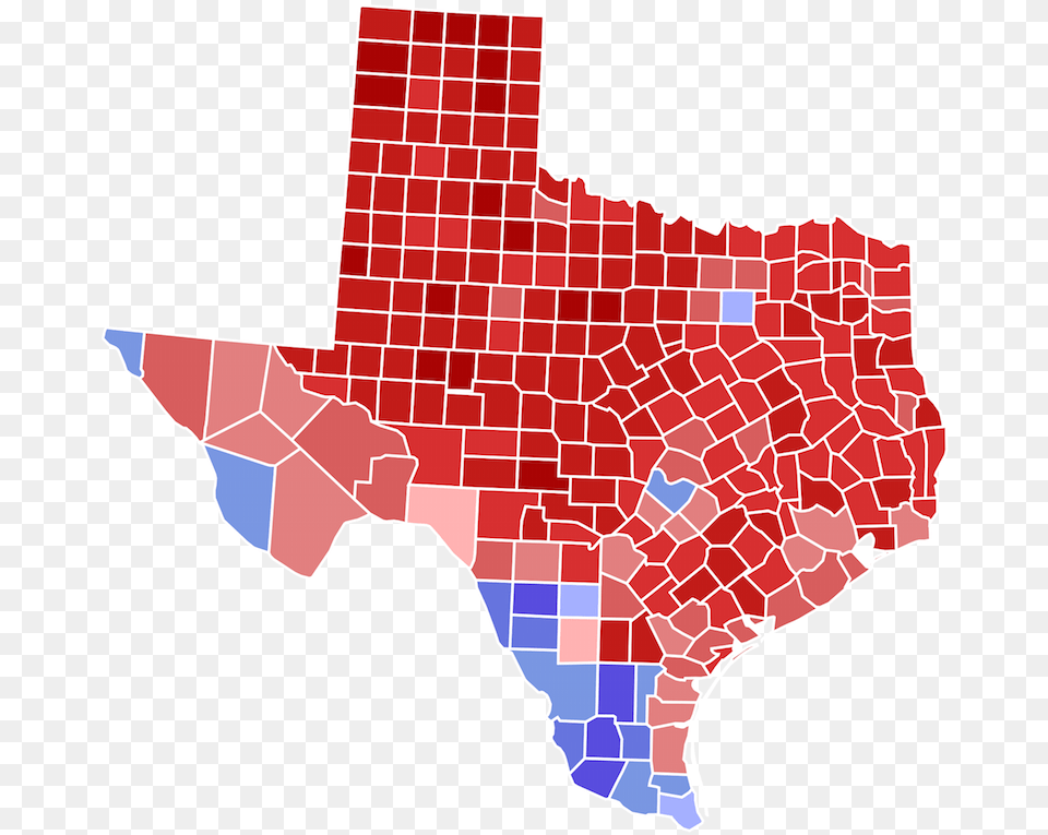 In A Redder Than Red State What Does It Mean To Be Texas Senate Race Map, Chart, Plot Png Image