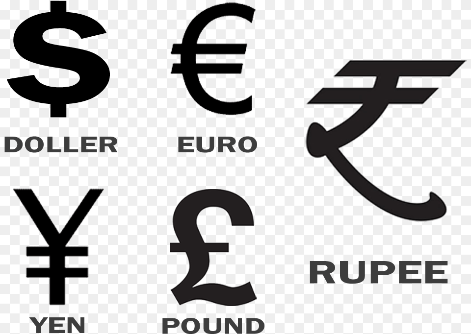 In A World Full Of Abbreviations To Denote Their Currency Symbol Of Indian Rupee, Text, Number, Smoke Pipe Png