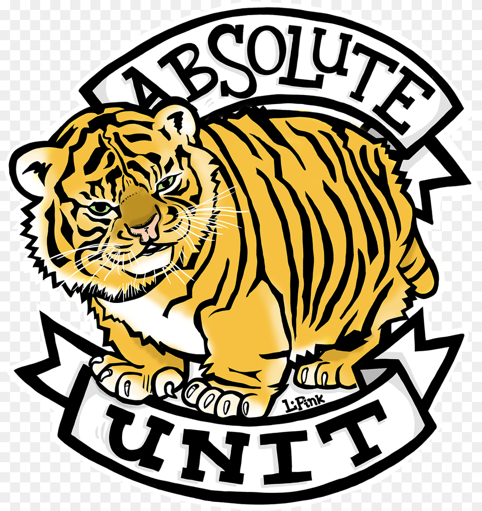 In Awe Of The Size Of This Lad Baby Tiger Absolute Unit, Animal, Mammal, Wildlife, Logo Free Png Download