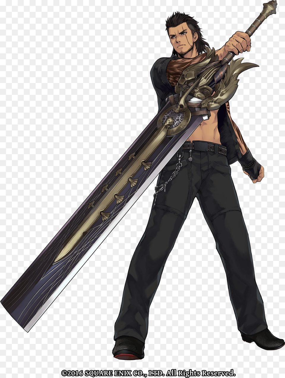In Defense Prince Noctis And His Companions Drew Theirs Final Fantasy Xv Gladiolus Weapon, Sword, Person, Man, Male Png