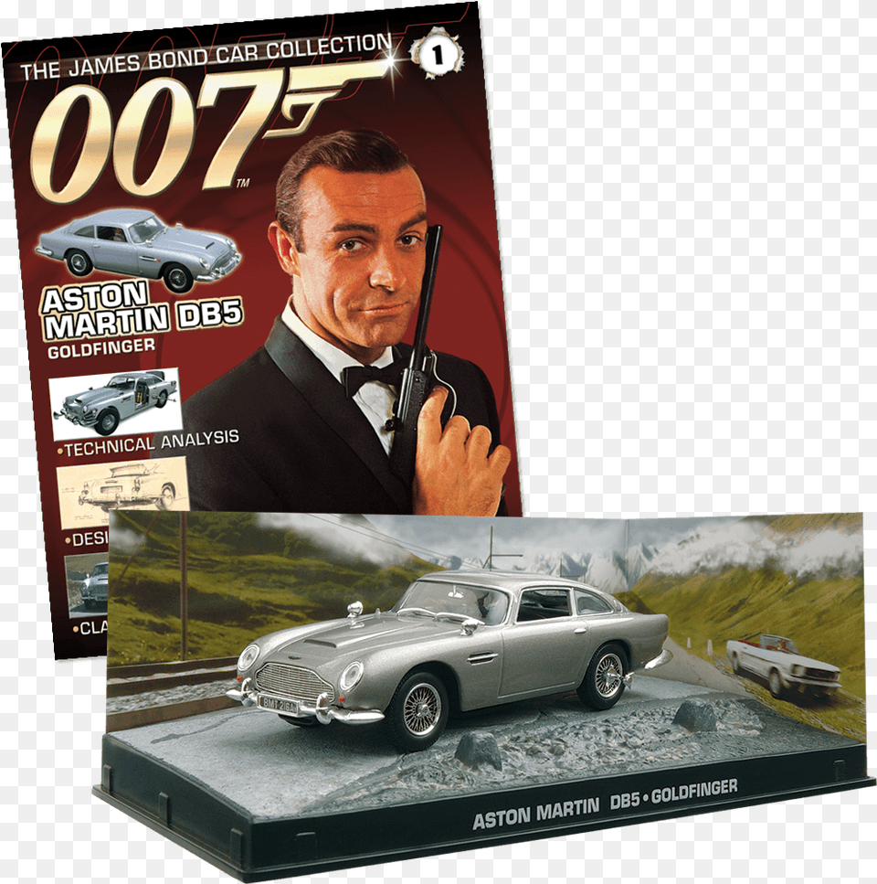 In Each Issue Coleccion James Bond Autos, Adult, Vehicle, Transportation, Spoke Free Png