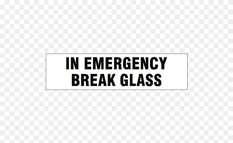 In Emergency Break Glass Vehicle Sticker Parallel, Text, Scoreboard Free Transparent Png