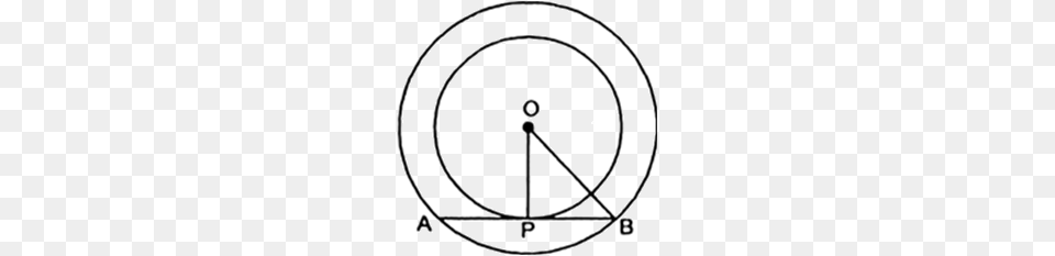 In Figure Two Concentric Circles Are Of Radii Cm And Cm Find, Triangle, Ammunition, Grenade, Weapon Free Transparent Png
