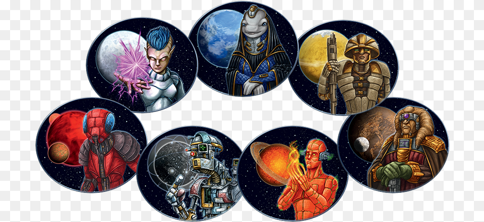 In Gaia Project You Take Command Of One Of These Gaia Project Game Board, Publication, Book, Comics, Person Free Png Download