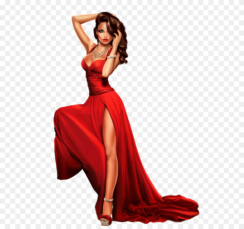 In Girl Clip, Woman, Person, Gown, Formal Wear Png