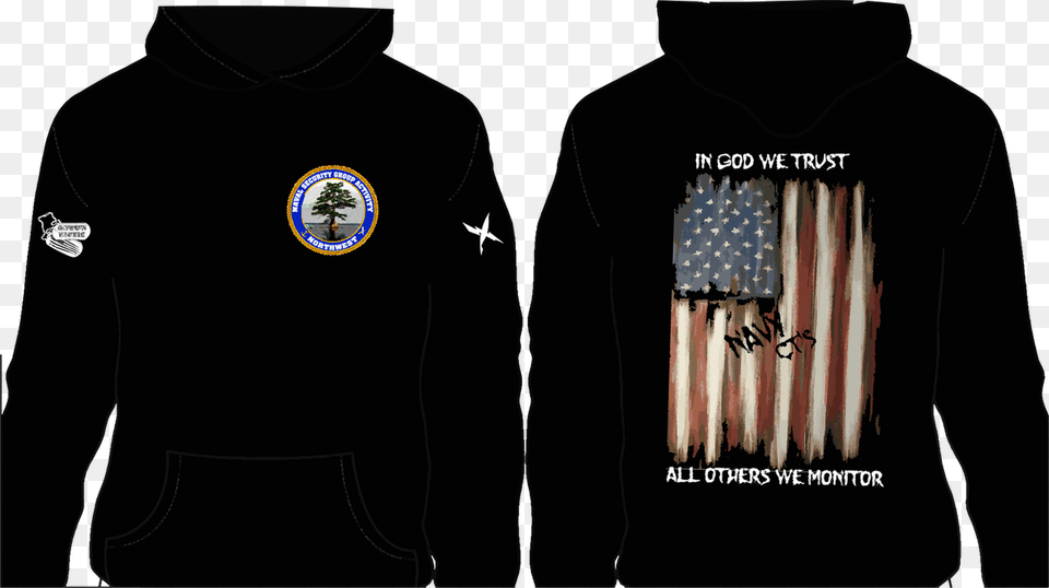 In God We Trust Flag Hoodie God We Trust Hoodie, Clothing, Long Sleeve, Sleeve, T-shirt Free Transparent Png