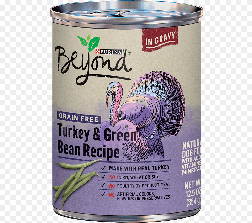In Gravy Grain Turkey Amp Green Bean Recipe In Gravy Beyond Wet Dog Food, Aluminium, Tin, Animal, Bird Png Image