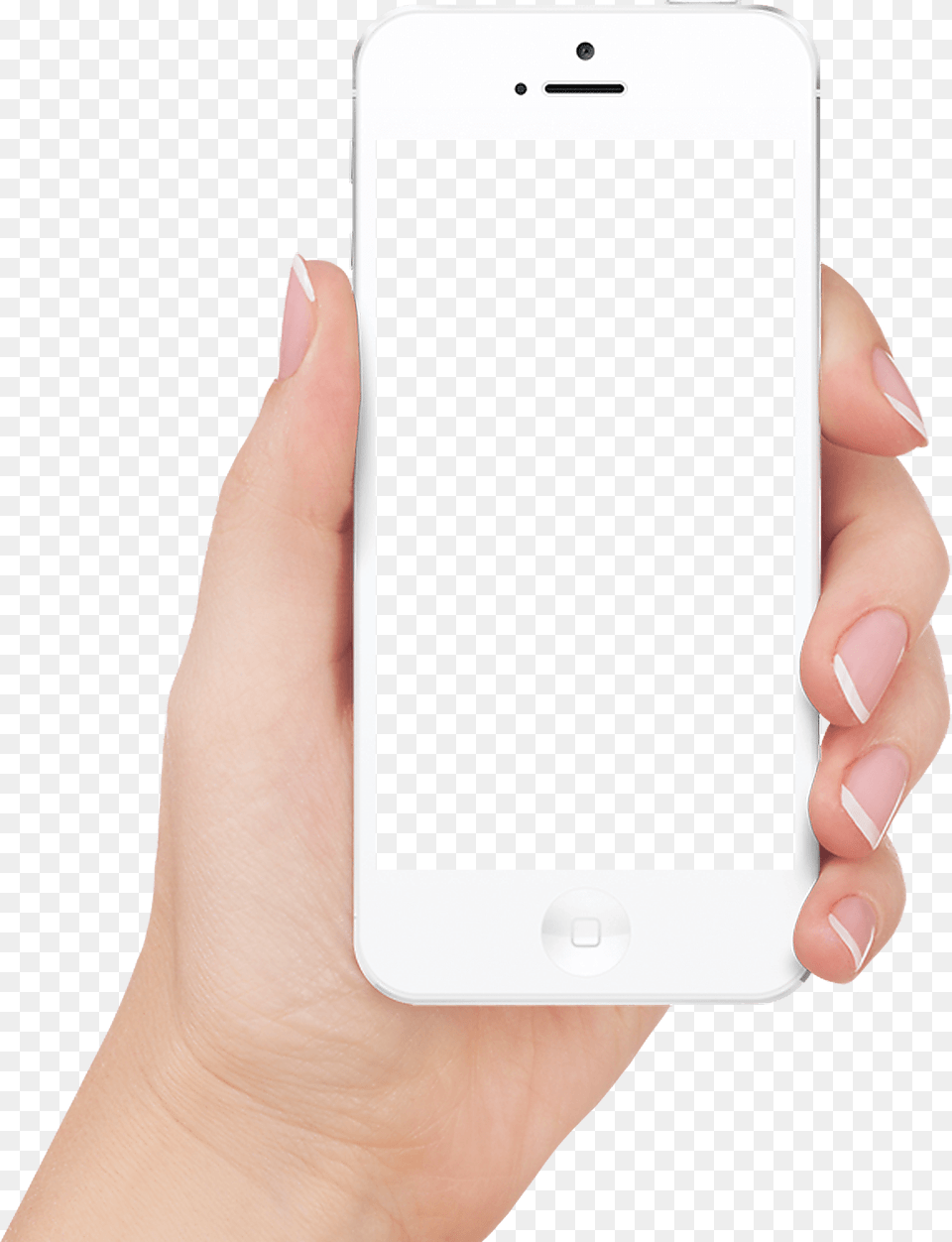 In Hand White Iphone, Electronics, Mobile Phone, Phone Free Png Download