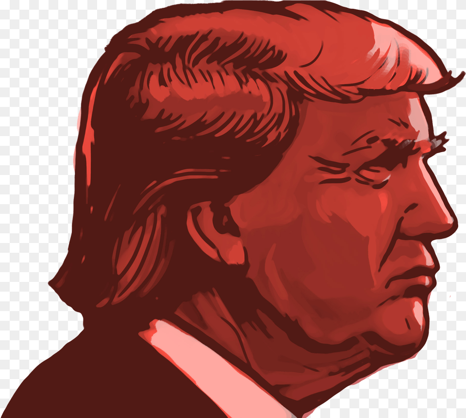 In His Second Year Donald Trump Is Building A More Donald Trump Point, Portrait, Photography, Face, Head Png Image