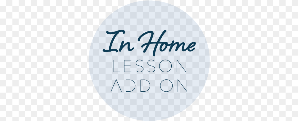 In Home Trip Charge For One Lesson Dot, Text, Disk Png Image