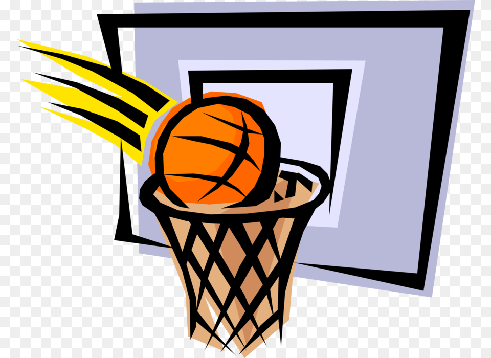 In Hoop For Two Basketball In Net Clipart, Ball, Sport, Tennis, Tennis Ball Free Png