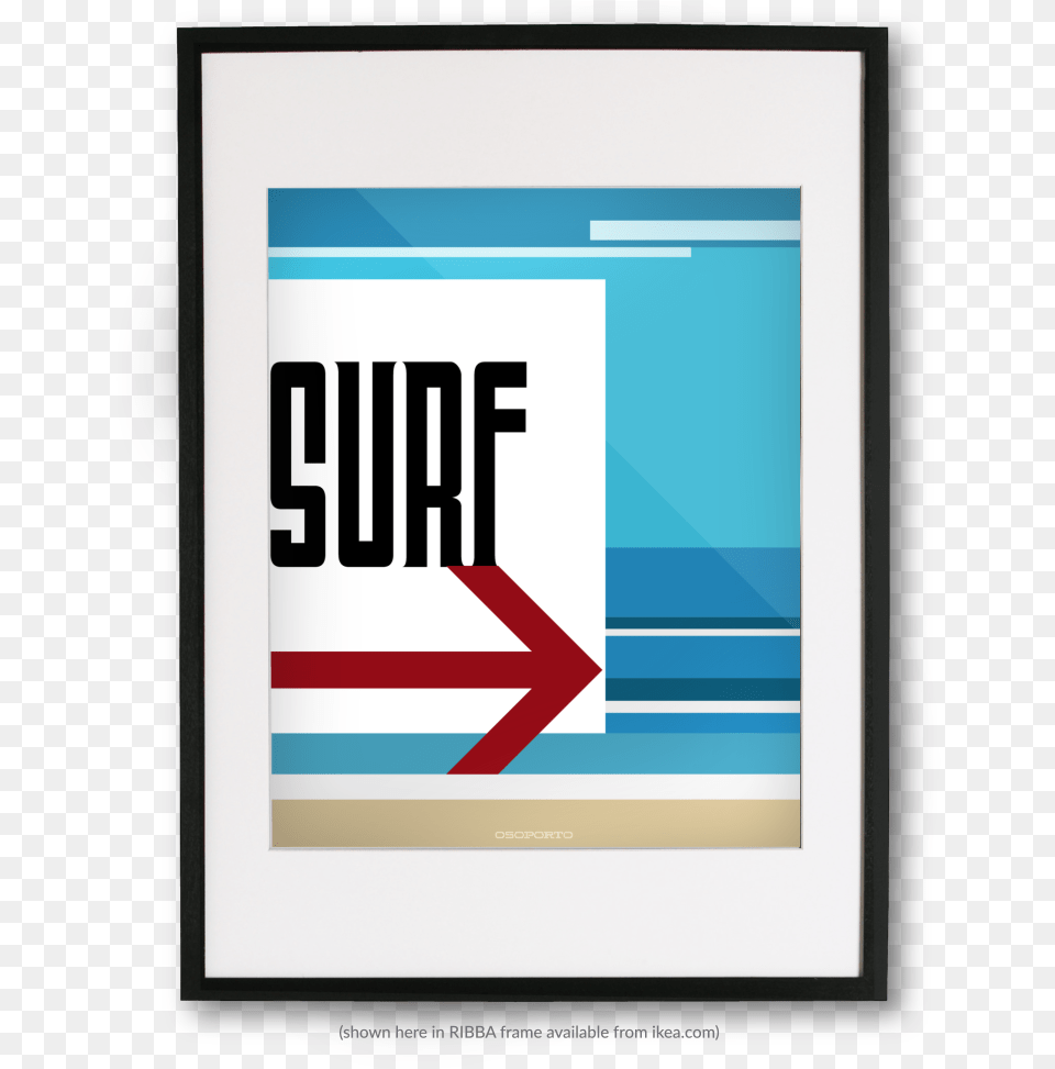 In Ikea Frame Surf California, Electronics, Screen, Advertisement, Poster Free Transparent Png