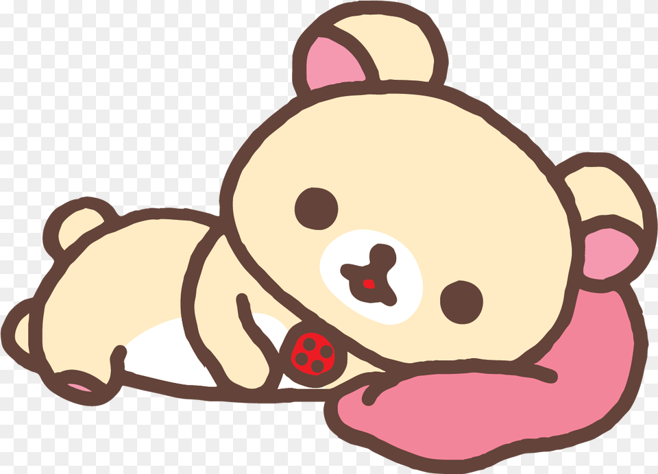 In Japanese Means Ko Little Rilak Relaxed Kuma Rilakkuma Black And White, Plush, Toy, Baby, Person Png Image