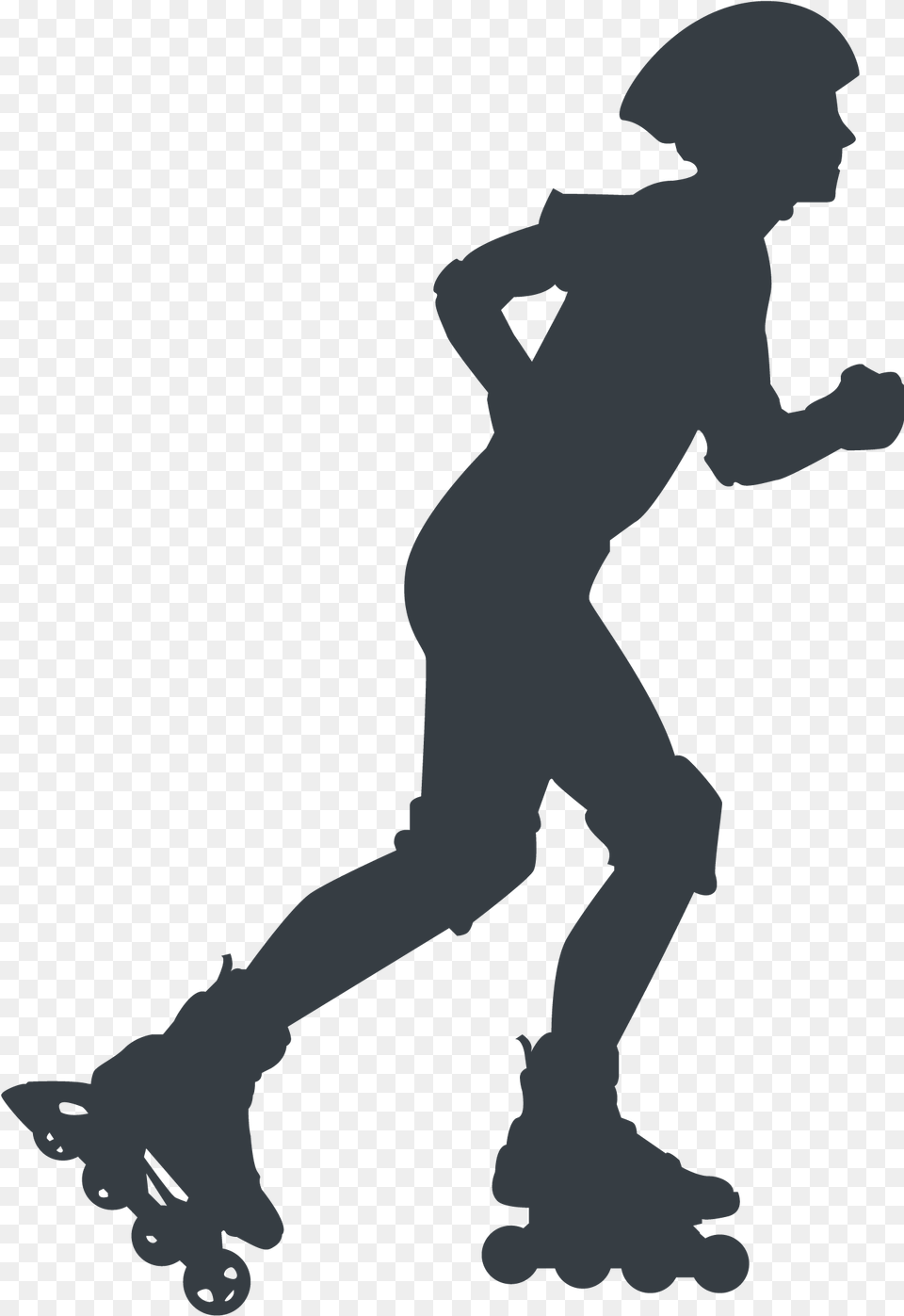 In Line Skates Quad Skates Aggressive Inline Skating Inline Skating, Person, Silhouette Free Png Download