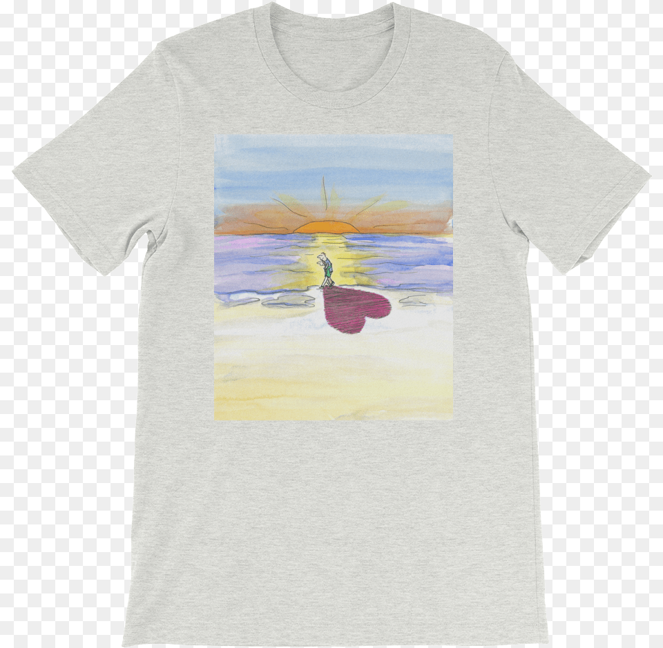 In Love At The Beach Shadow At Sunset Men39s And Women39s Helicopter, Clothing, T-shirt, Person Free Transparent Png