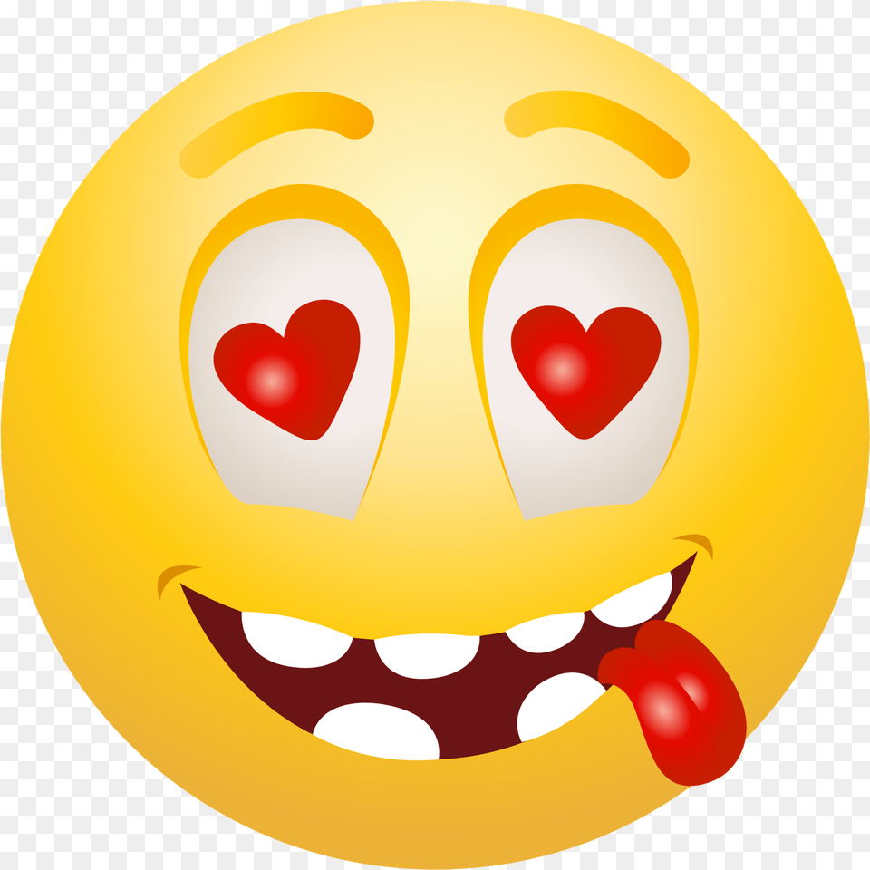 In Love Emoticon Emoji Info Love Emoji Clipart, Disk Free Png Download