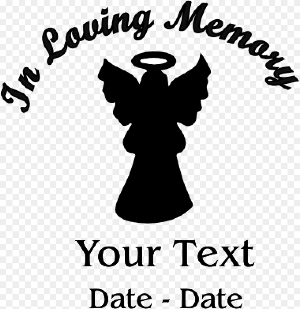 In Loving Memory Angel Decal Loving Memory Clipart, Lighting, Blackboard Free Transparent Png