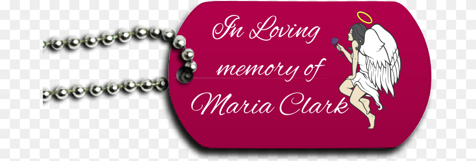 In Loving Memory Dog Tag Front Dog Tag, Accessories, Jewelry, Necklace, Person Png