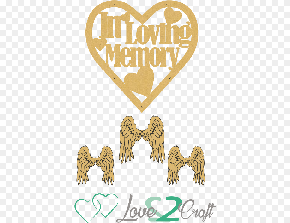 In Loving Memory Heart Shaped Dream Catcher With Wings Heart, Logo, Animal, Bird, Symbol Free Png