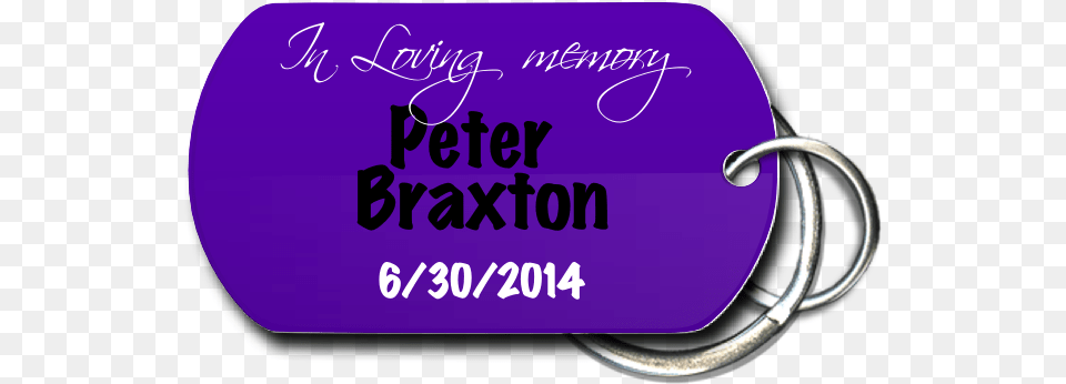 In Loving Memory Key Chain Front Louvor E, Accessories, Purple, Text Png