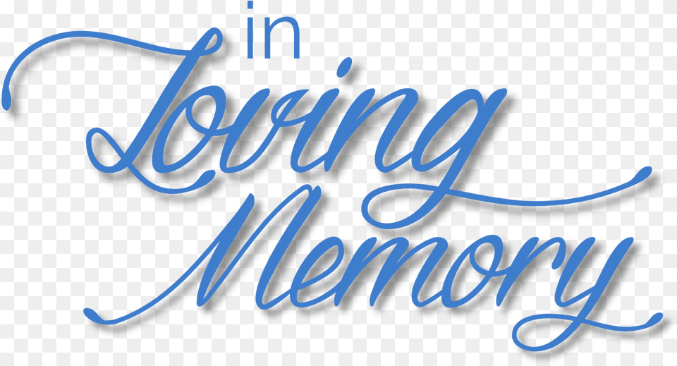 In Memory Transparent In Loving Memory, Handwriting, Text, Calligraphy Png Image