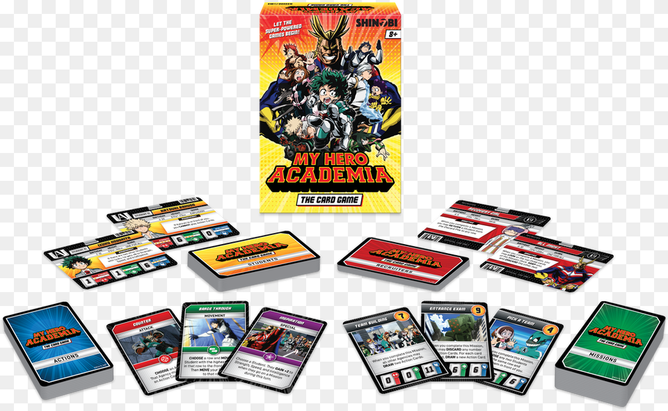 In My Hero Academia My Hero Academia The Card Game, Advertisement, Poster, Book, Publication Png
