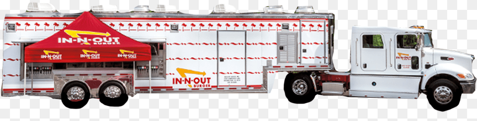 In N Out Eagles Fundraiser In N Out Burger, Transportation, Truck, Vehicle, Machine Free Transparent Png