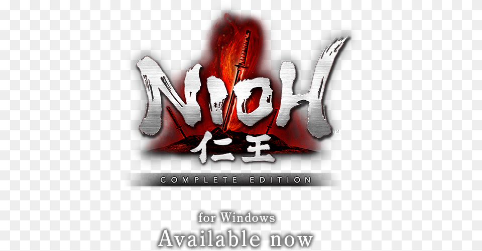 In Nioh Players Will Traverse The Warring States Period Nioh Logo, Advertisement, Poster, Person Free Png